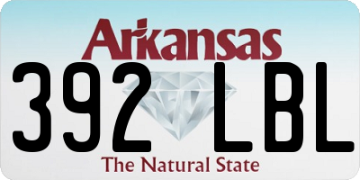 AR license plate 392LBL