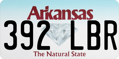 AR license plate 392LBR