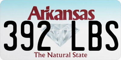 AR license plate 392LBS