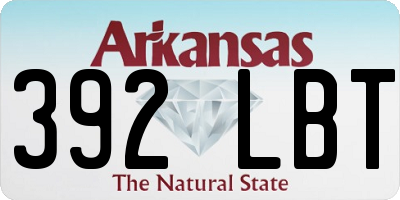 AR license plate 392LBT