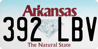 AR license plate 392LBV