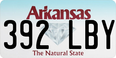 AR license plate 392LBY