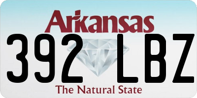 AR license plate 392LBZ