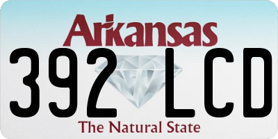 AR license plate 392LCD