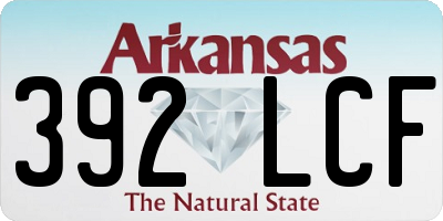 AR license plate 392LCF