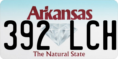 AR license plate 392LCH