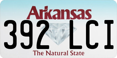 AR license plate 392LCI