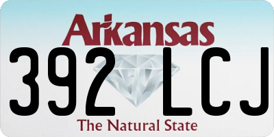 AR license plate 392LCJ
