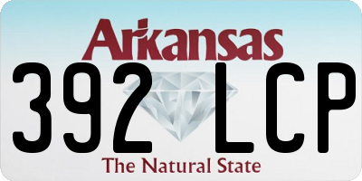 AR license plate 392LCP