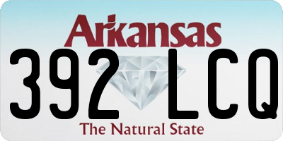 AR license plate 392LCQ