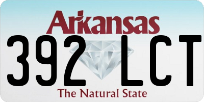 AR license plate 392LCT