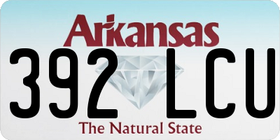 AR license plate 392LCU