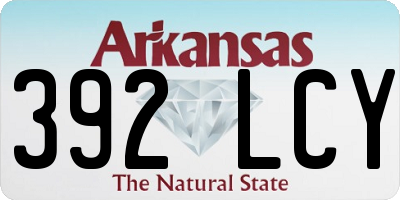 AR license plate 392LCY
