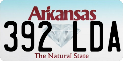 AR license plate 392LDA