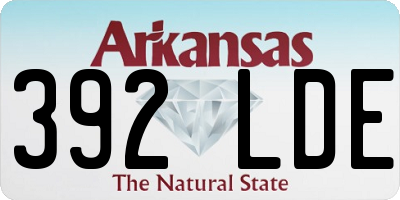 AR license plate 392LDE