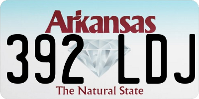 AR license plate 392LDJ