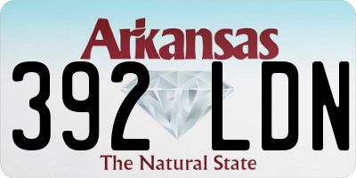 AR license plate 392LDN