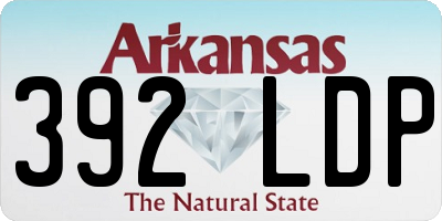 AR license plate 392LDP