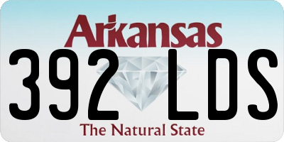 AR license plate 392LDS