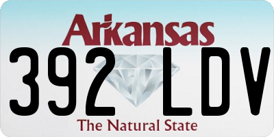AR license plate 392LDV