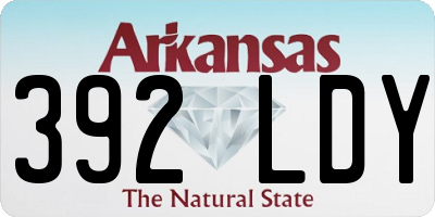 AR license plate 392LDY