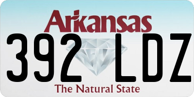 AR license plate 392LDZ