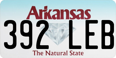 AR license plate 392LEB