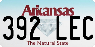 AR license plate 392LEC