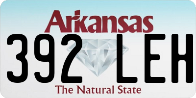 AR license plate 392LEH