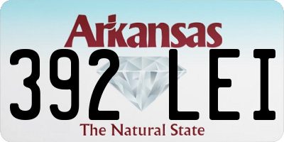 AR license plate 392LEI