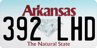 AR license plate 392LHD