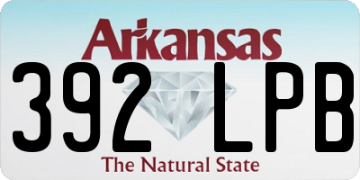 AR license plate 392LPB
