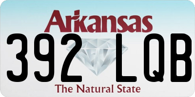AR license plate 392LQB