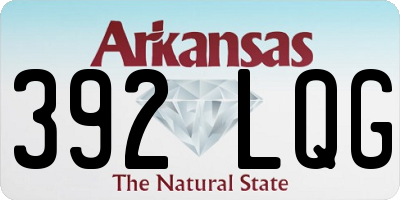 AR license plate 392LQG