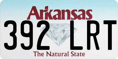 AR license plate 392LRT