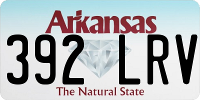 AR license plate 392LRV