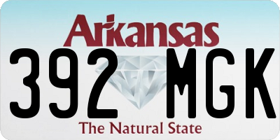 AR license plate 392MGK