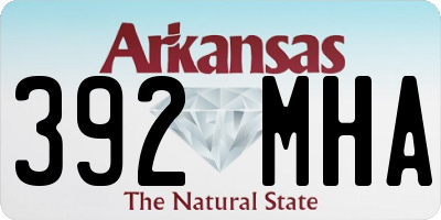 AR license plate 392MHA