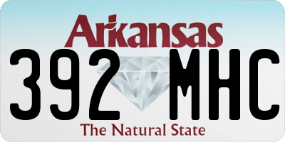 AR license plate 392MHC