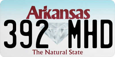 AR license plate 392MHD