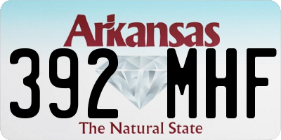 AR license plate 392MHF