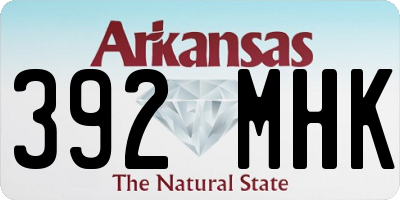 AR license plate 392MHK
