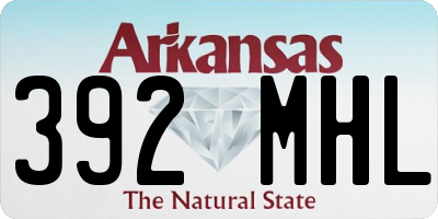 AR license plate 392MHL