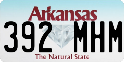 AR license plate 392MHM