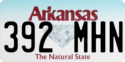 AR license plate 392MHN