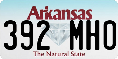 AR license plate 392MHO