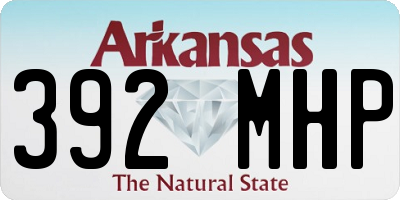AR license plate 392MHP