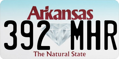 AR license plate 392MHR
