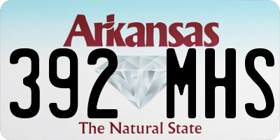 AR license plate 392MHS