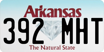 AR license plate 392MHT